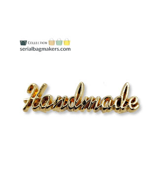 ZipperZoo Handmade script tag (2 pack) - Warm goud