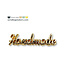 ZipperZoo Handmade script tag (2 pack) - Warm goud
