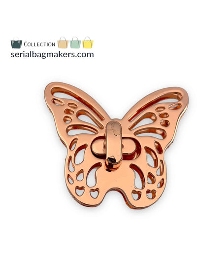 SBM butterfly twist lock - rose gold