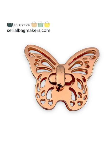 SBM butterfly twist lock - rose gold