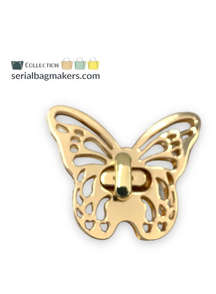 SBM butterfly twist lock - warm gold