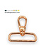 ZipperZoo musketonhaak premium - 38 mm - rose gold - 2-pack