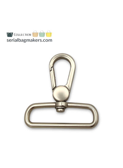 ZipperZoo Swivel hook Premium - 38 mm - Silver - 2-Pack