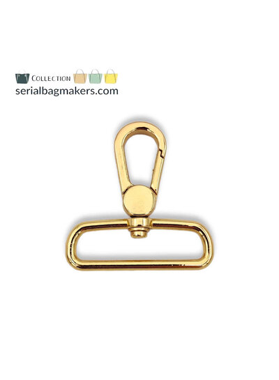 ZipperZoo Swivel hook Premium - 38mm - warm gold - 2Pack