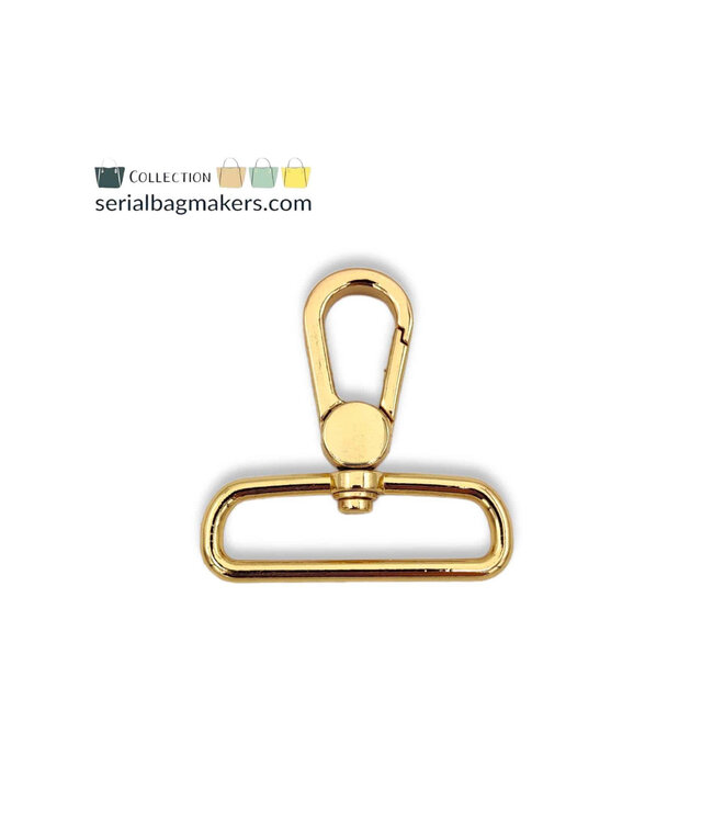 ZipperZoo musketonhaak premium - 38 mm - goud - 2-pack