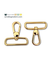 ZipperZoo Swivel hook Premium - 38mm - warm gold - 2Pack