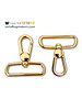 ZipperZoo Swivel hook Premium - 38mm - warm gold - 2Pack