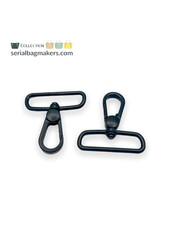 ZipperZoo musketonhaak premium - 38 mm - zwart - 2-pack