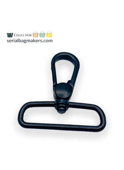 ZipperZoo Premium Swivel Hook - 38 mm - Black - 2-Pack