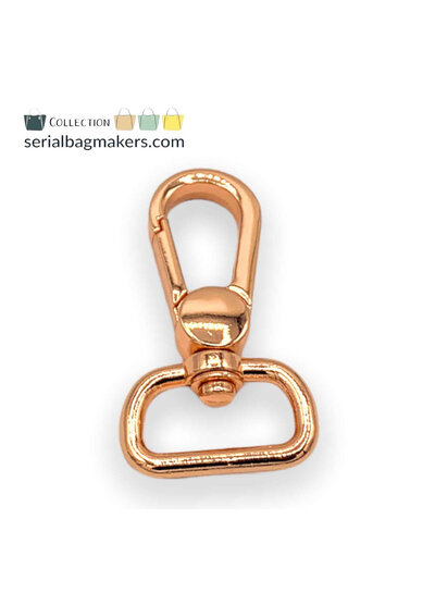 ZipperZoo musketonhaak premium - 19 mm - rose gold - 2-pack