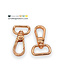 ZipperZoo musketonhaak premium - 19 mm - rose gold - 2-pack