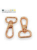 ZipperZoo Swivel hook Premium - 19 mm - rose gold - 2-Pack