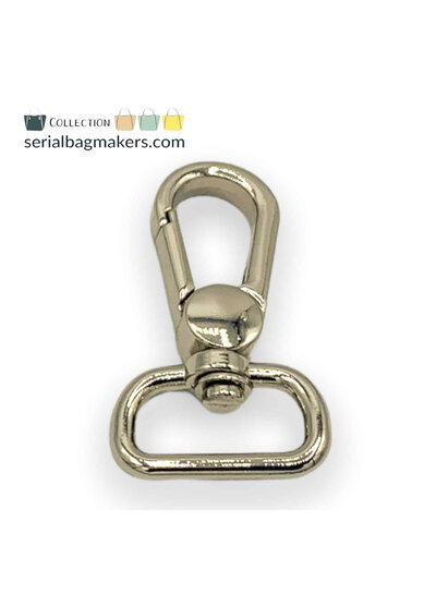 ZipperZoo Swivel hook Hook - 19 mm - Silver - 2-Pack