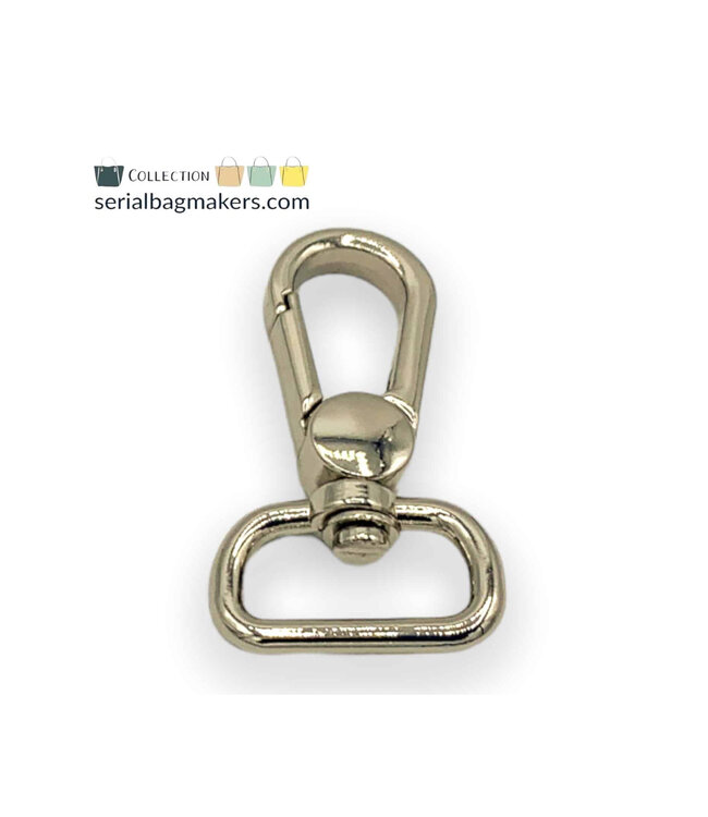 ZipperZoo musketonhaak premium - 19 mm - zilver - 2-pack