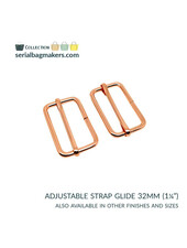 SBM adjustable slide buckle 32 mm - rose gold