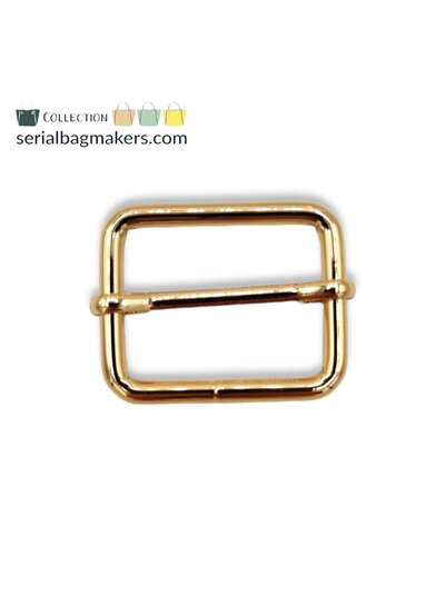 SBM adjustable slide buckle 32 mm - warm gold