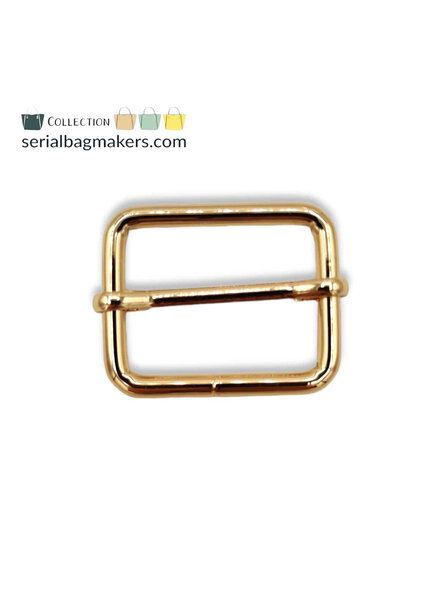 ZipperZoo adjustable slide buckle 32 mm - warm gold
