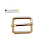 ZipperZoo verstelbare schuifgesp grote opening 32 mm - warm goud per 2