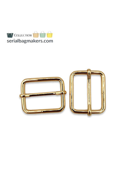 SBM adjustable slide buckle 32 mm - warm gold