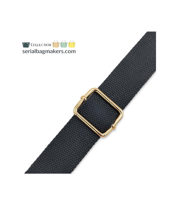 ZipperZoo verstelbare schuifgesp grote opening 32 mm - warm goud per 2