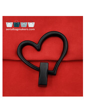 SBM heart - twist lock - electro black