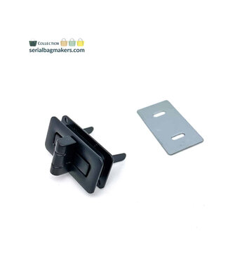 ZipperZoo push together - draaislot mat zwart
