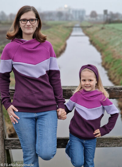 Swafing beautifully knitted, nice structure - firm and warm - plum