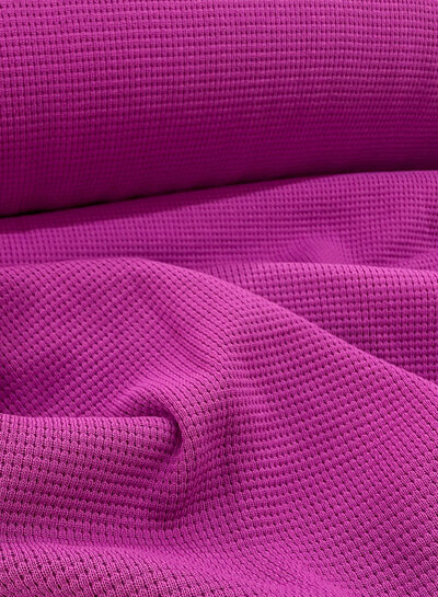 Swafing prachtig gebreid, mooie structuur - stevig en warm - fuchsia