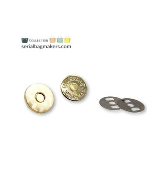 ZipperZoo platte magneetsluiting warm goud
