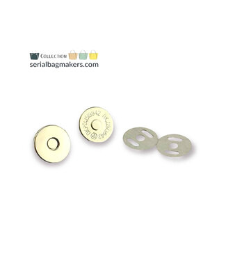 ZipperZoo flat magnetic clasp nickel