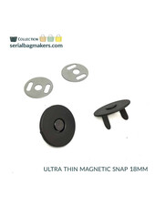 SBM platte magneetsluiting mat zwart