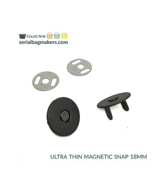 ZipperZoo platte magneetsluiting mat zwart