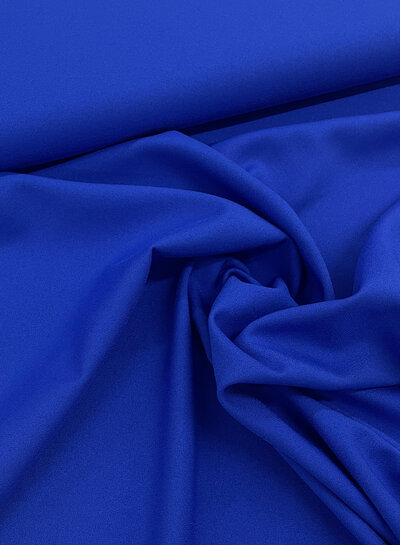 cobalt - viscose crepe with 3% elastane