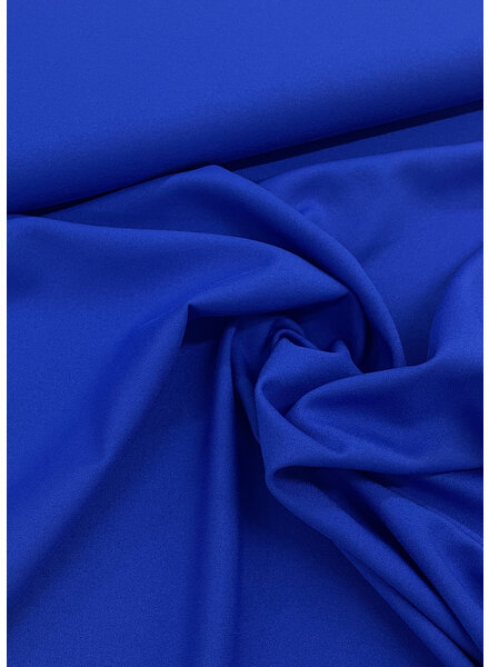 kobalt - viscose crepe met 3% elasthan