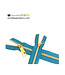 ZipperZoo spiraalrits teal met antiek goud spiraal #3 (excl. ritstrekkers)