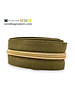 ZipperZoo spiral zipper army green with gold spiral #3 (excl. zipper pullers)