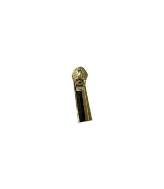ZipperZoo ritstrekker #5 - classic - warm goud verpakt per 3