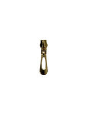 SBM zipper puller #5 - buttonhole - warm gold