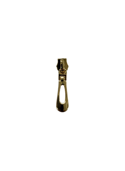 SBM zipper puller #5 - buttonhole - warm gold