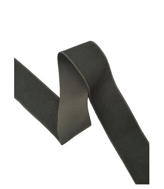 donkerbruin  shiny  - taille elastiek 40 mm