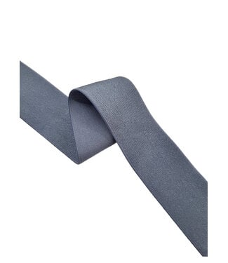 dolphin blue shiny - waist elastic 40 mm