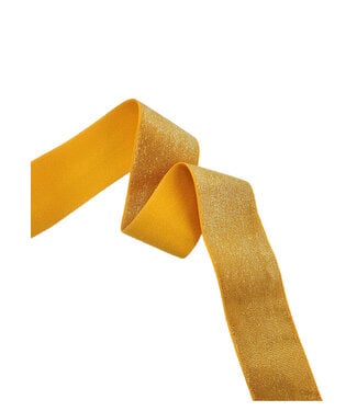 gold and peach shiny - waist elastic 40 mm