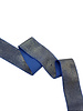 gold and cobalt shiny - waist elastic 40 mm