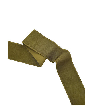 olive green shiny - waist elastic 40 mm