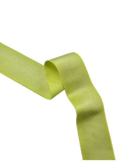 lemon yellow shiny elastic