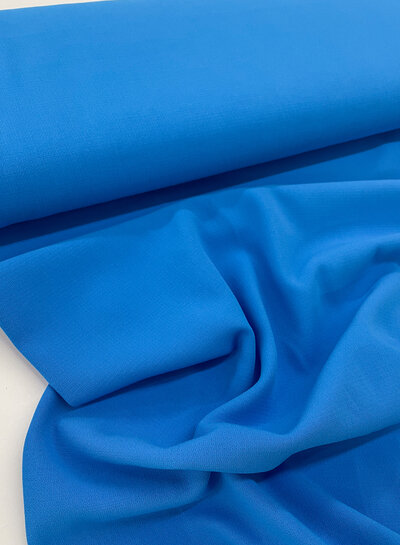 Fibremood aqua blauw - klassieke soepelvallende stof rayon mix - Thara