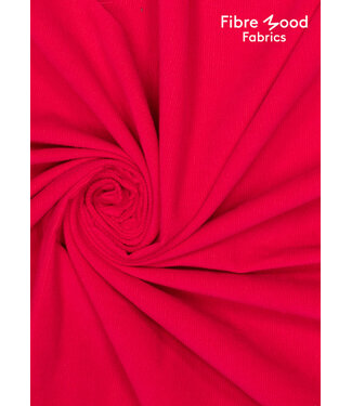 Fibremood fuchsia red - washed baby rib corduroy 100% cotton - Naima