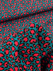 Swafing turquoise and pink happy Leo - viscose twill