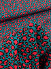 Swafing turquoise en roze happy Leo - viscose twill