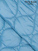 Fibremood lichtblauw druppel  gematelasseerde stof - Dunya stepper puffer